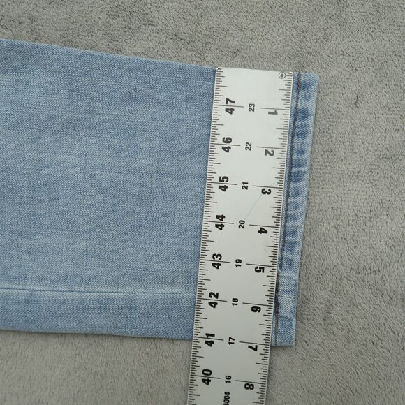 Talbots Jeans Women's Size 8 Blue High-Rise Modern Ankle 26" Inseam Distressed - Picture 5 of 16